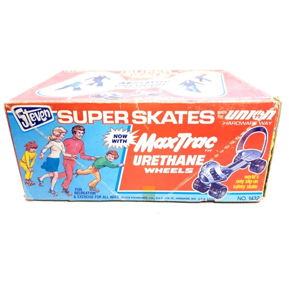 VTG Steven Super Skates Max Trac Urethane Wheels 1978 Roller Skates 1452 Sz Sm. - Picture 15 of 16